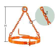 ドラム缶つり専用型クランプ/品番 WP300S